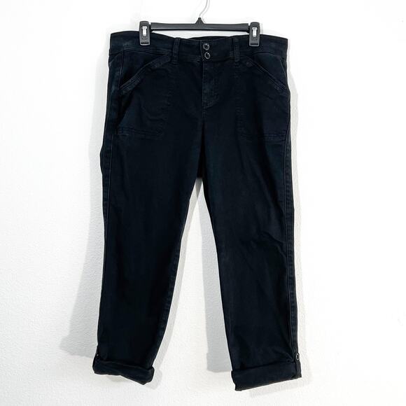 Torrid Crop Pants Womens Plus Size 16 Aviator Skinny Stretch Twill Mid-Rise - Picture 1 of 9